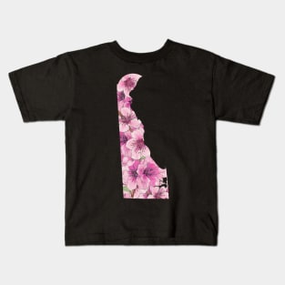 Delaware in Flowers Kids T-Shirt